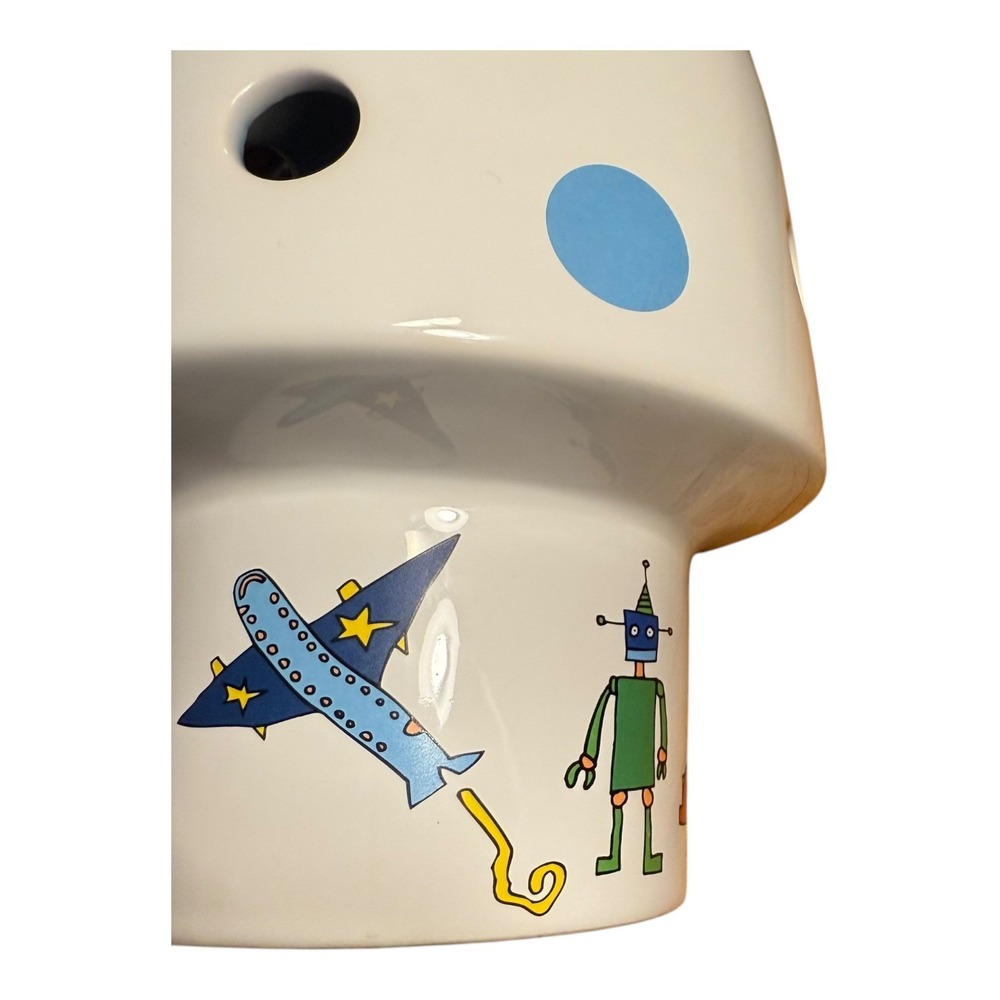 MUSHROOM TOADSTOOL LAMP by WHITE RABBIT ENGLAND Ceramic Nightlight Lamp 9" Tall - Picture 4 of 12